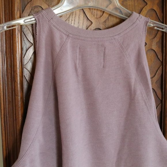 VICTORIA SPORT cold shoulder crop sweatshirt - Dusty Mauve, Size XS - Picture 10 of 16